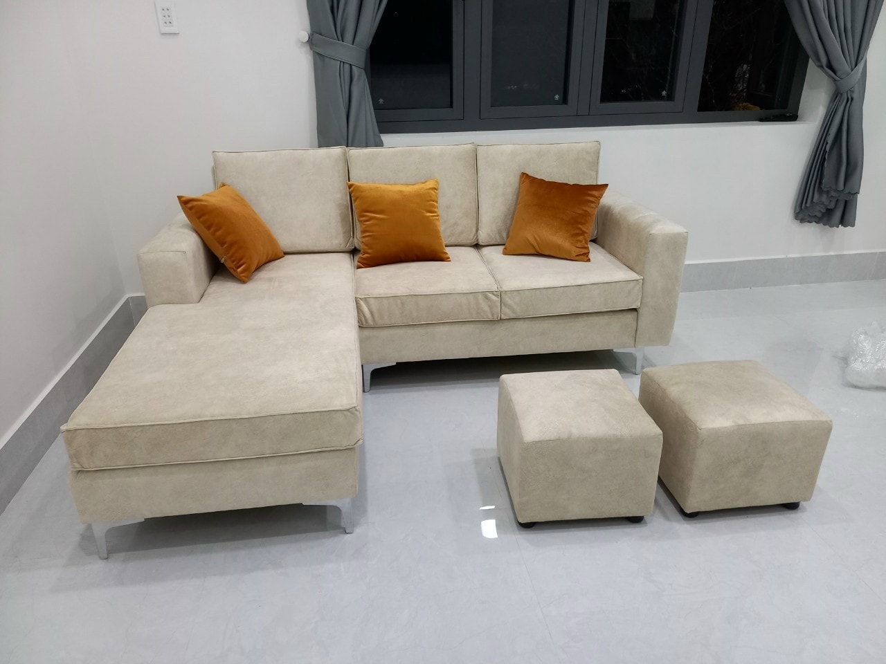 SOFA  GÓC L CHO  PHÒNG KHÁCH CAO CẤP TẠI TÂN PHÚ ĐỒNG NAI 