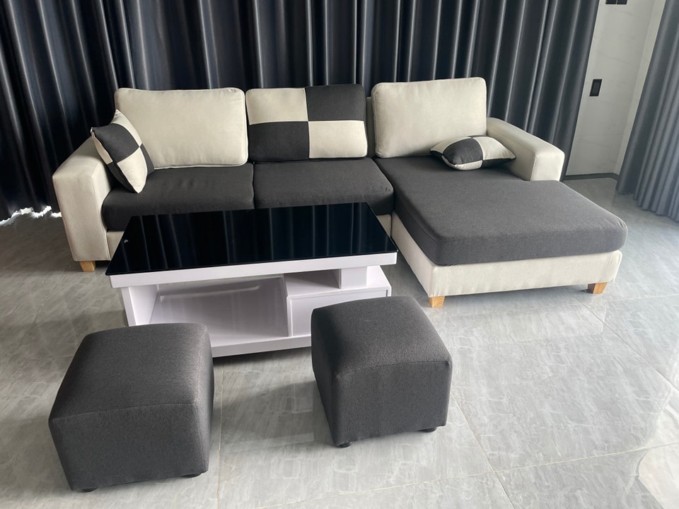 Sofa phòng khách chữ L SS79