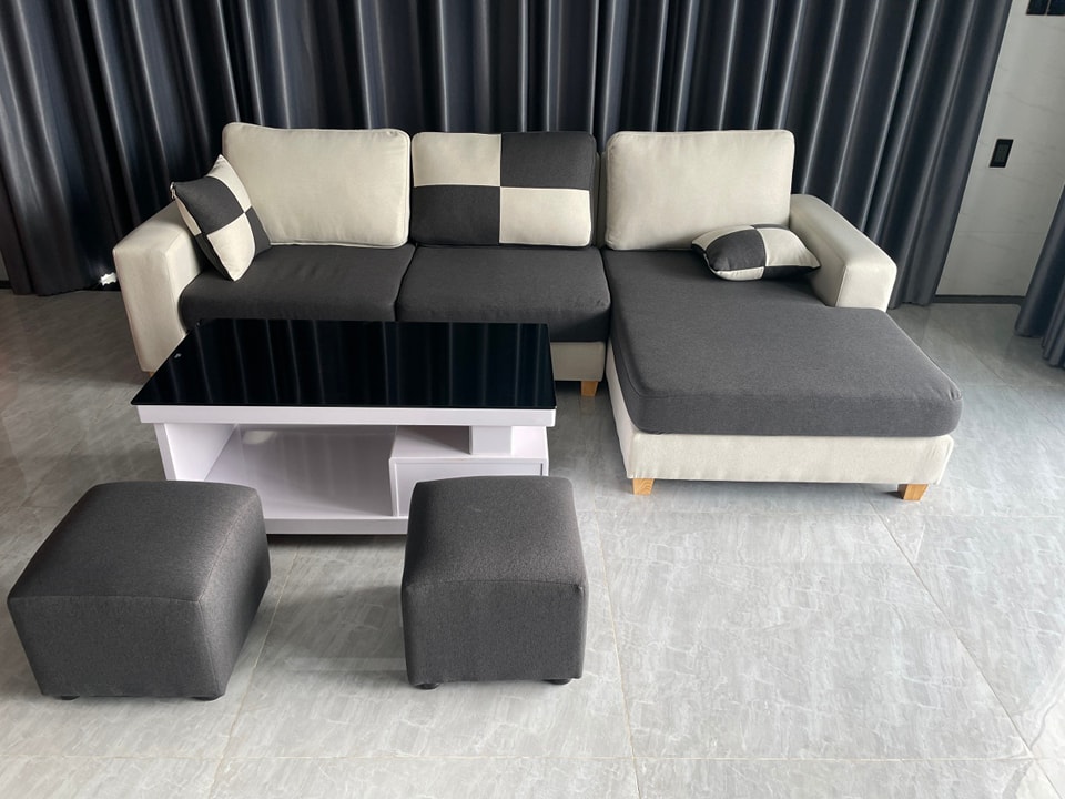 Sofa phòng khách chữ L SS79