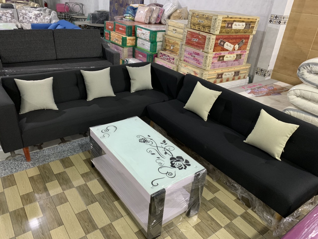Mua sofa chữ L giá rẻ tại Long Thành Nhơn Trạch Đồng Nai
