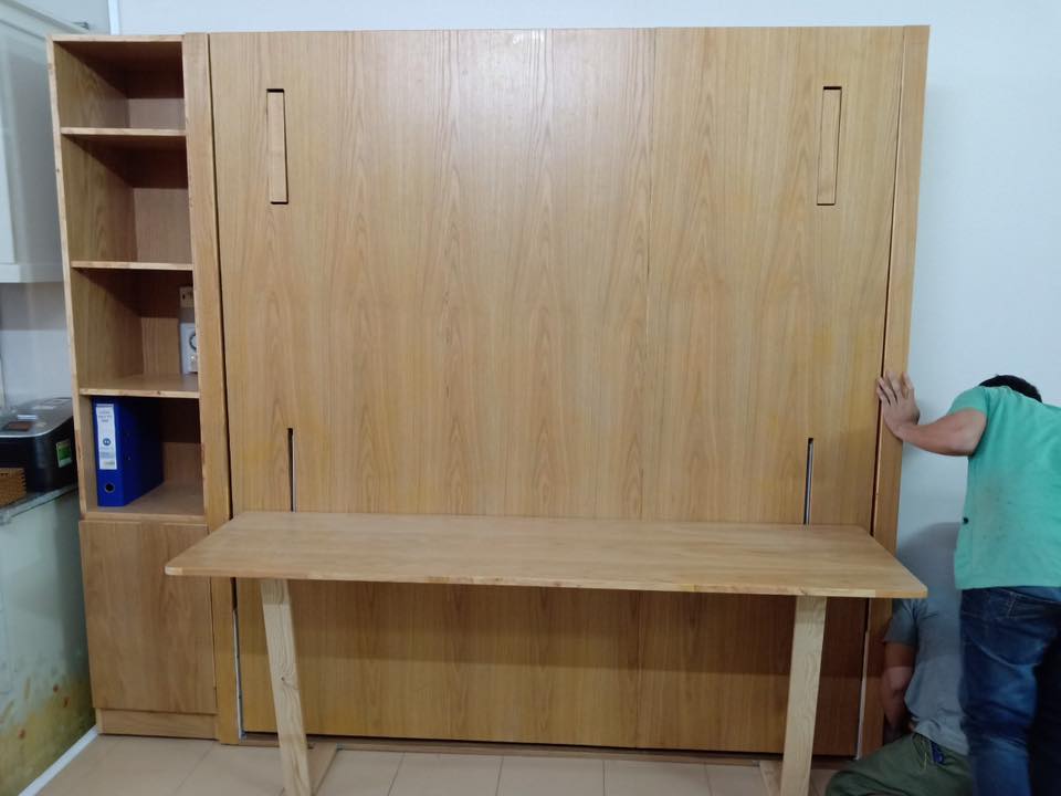 mua giường thông minh kết hợp bàn làm việc 1m8x2m giá rẻ tại tp Hồ Chí Minh