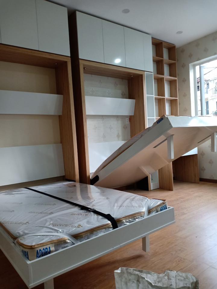 Giường gấp đa năng bằng gỗ giá rẻ tphcm