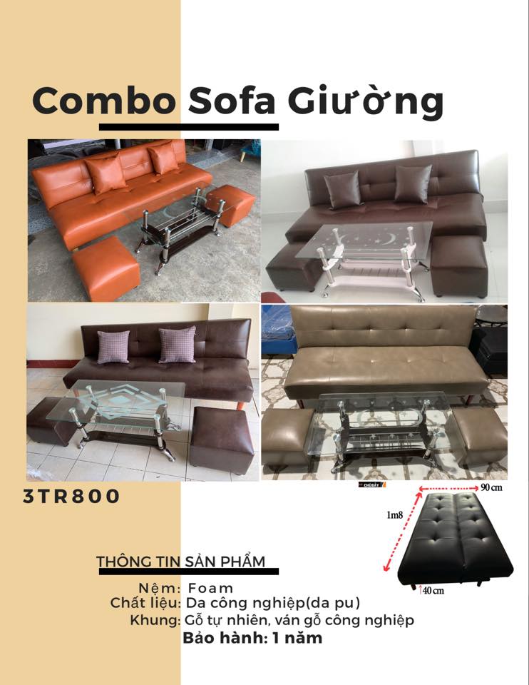 Sofa giường mở rộng không gian tại Bình Dương năm 2020