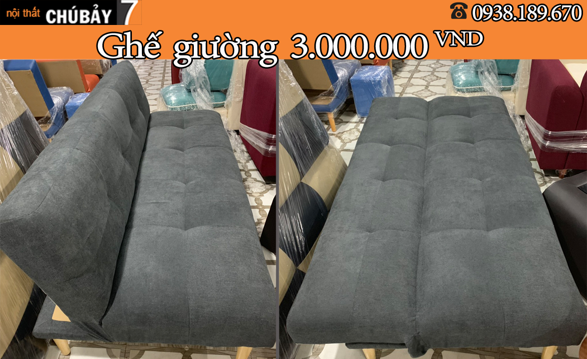 Ghế sofa giường 2 trong 1 giá rẻ tại Tp Bà Rịa Vũng Tàu