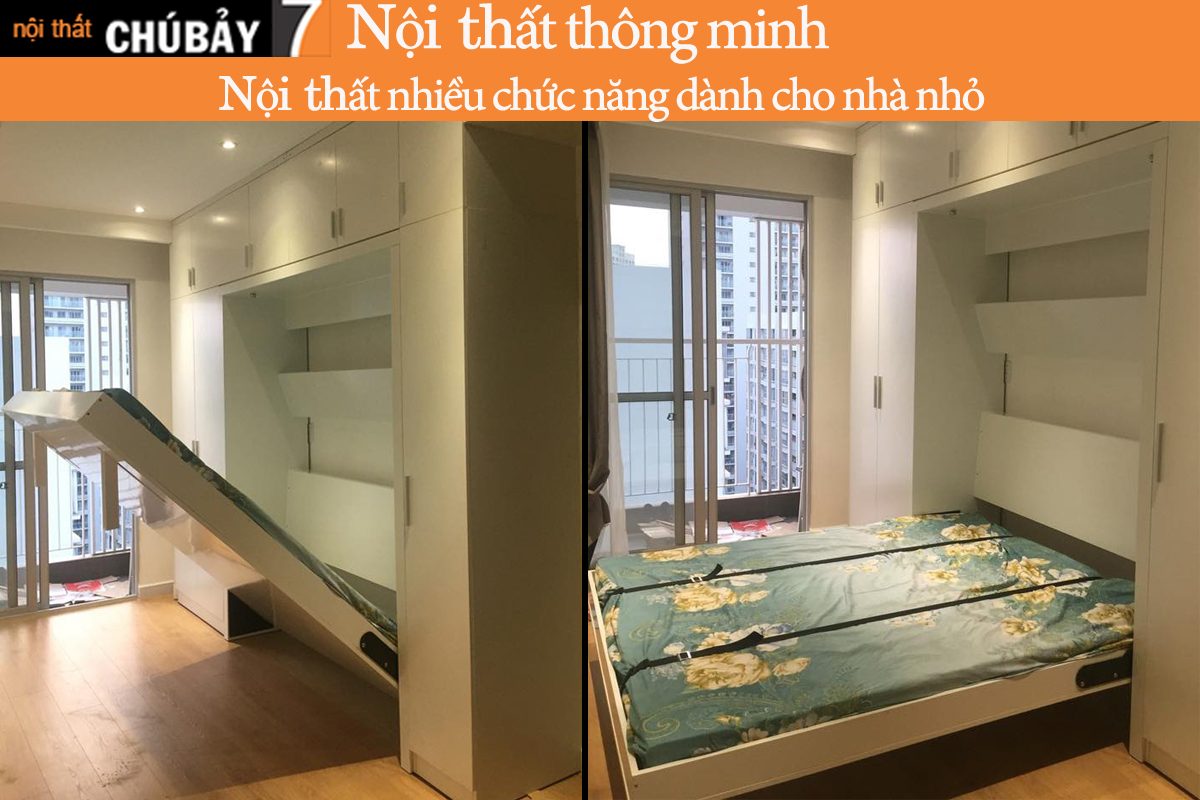 Giường gấp gọn thông minh cho phòng ngủ 5m2 tại tp Hồ Chí Minh