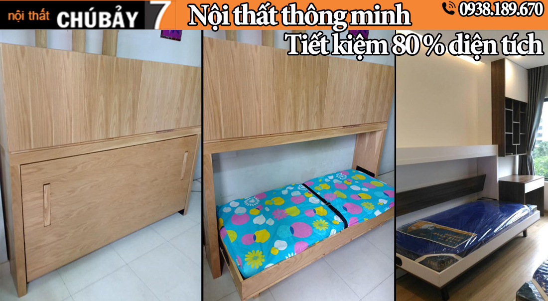 Giường gấp thông minh mở rộng không gian giá rẻ tại Bình Dương năm 2020