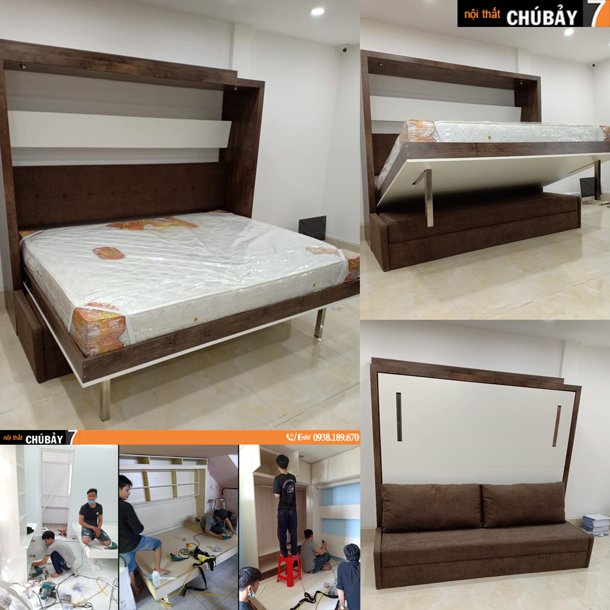 Giường gấp thông minh walled bed giá rẻ uy tín tại Tp Hồ Chí Minh
