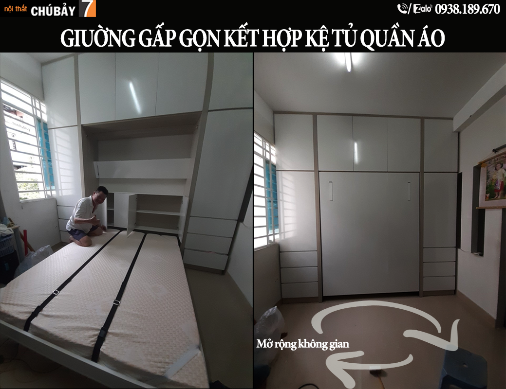 giường thông minh gấp gọn giá rẻ tại Tp Hồ Chí Minh