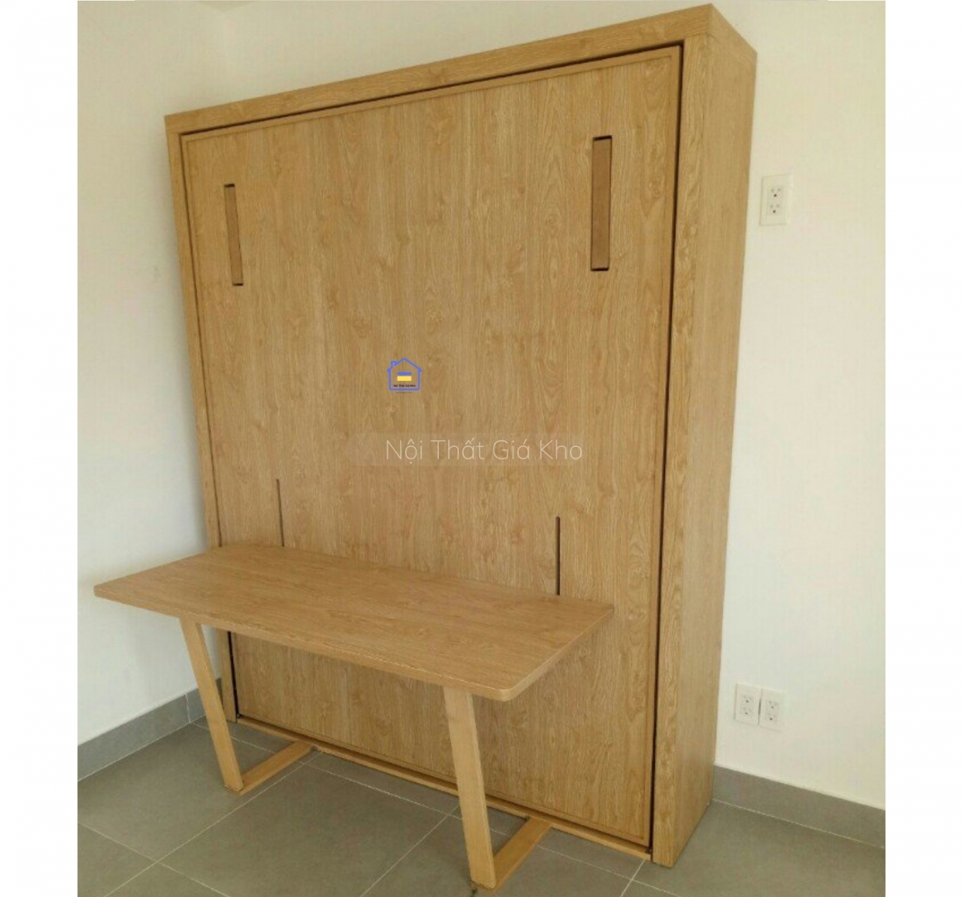 Giường thông minh kết hợp bàn học 1m2x2m