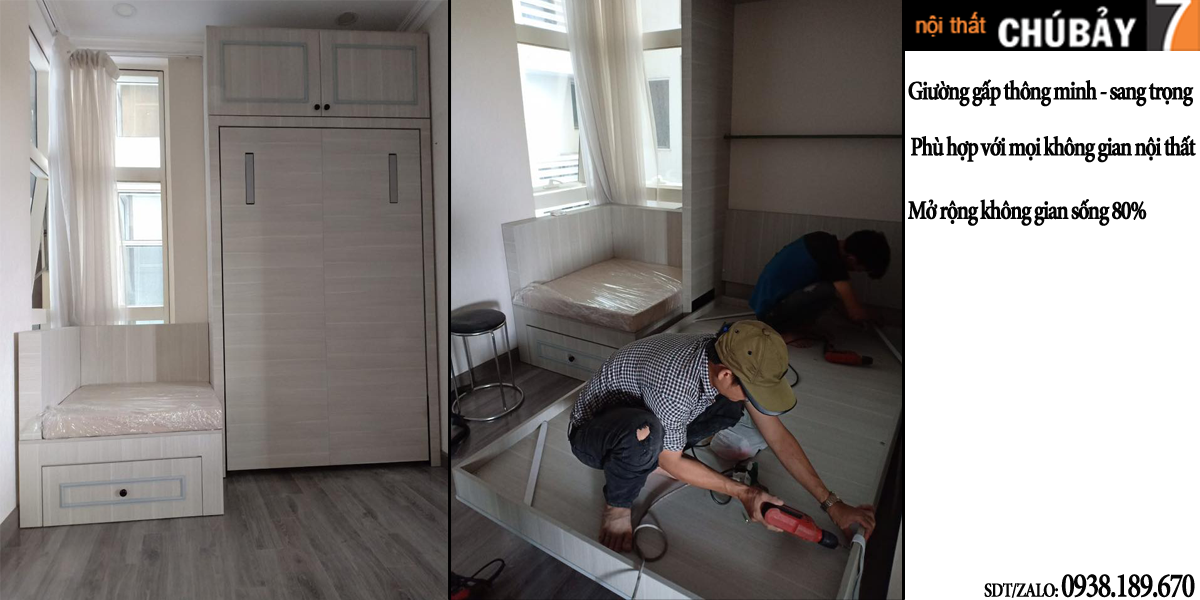 Mua giường gấp gỗ kết hợp ghế sofa tại tp Hồ Chí Minh