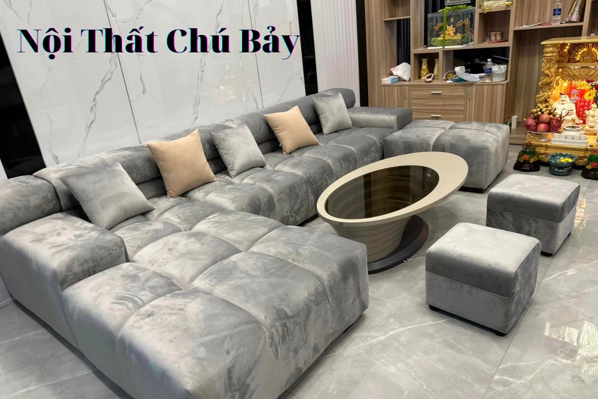 Sofa da phòng khách QC4