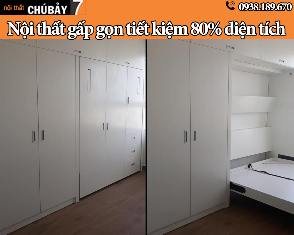 Giường gấp đa năng kết hợp tủ quần áo 1m8x2m tp Hồ Chí Minh