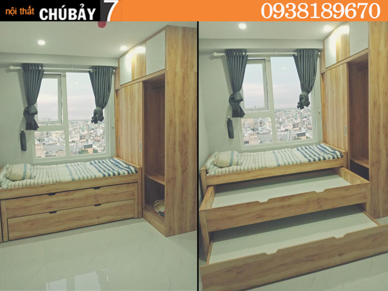 Giường thông minh kết hợp tủ giá bao nhiêu