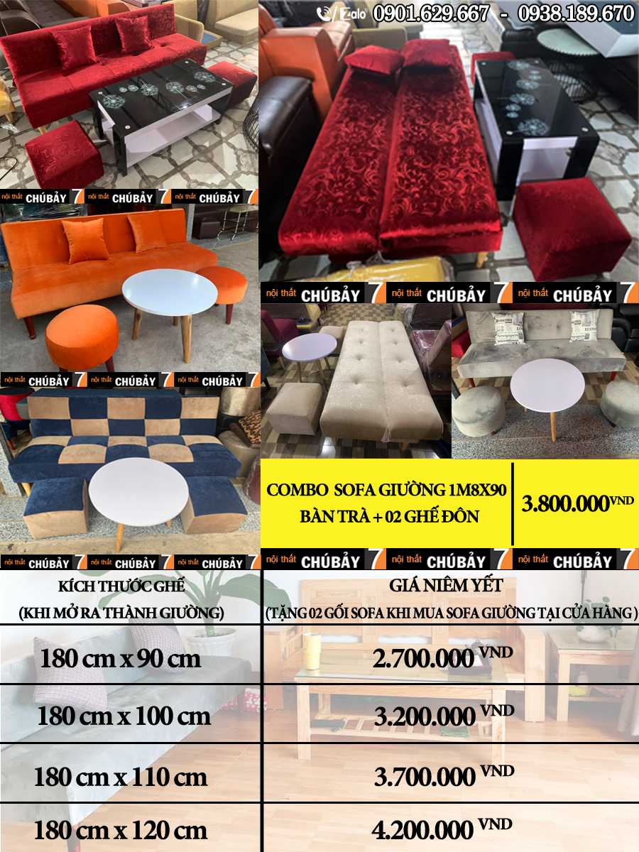 Ghế Sofa giường thông minh tại Biên Hòa năm 2020