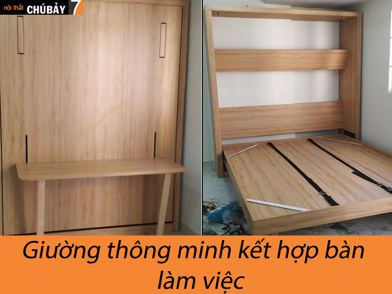 mua giường thông minh kết hợp bàn làm việc 1m8x2m giá rẻ tại tp Hồ Chí Minh