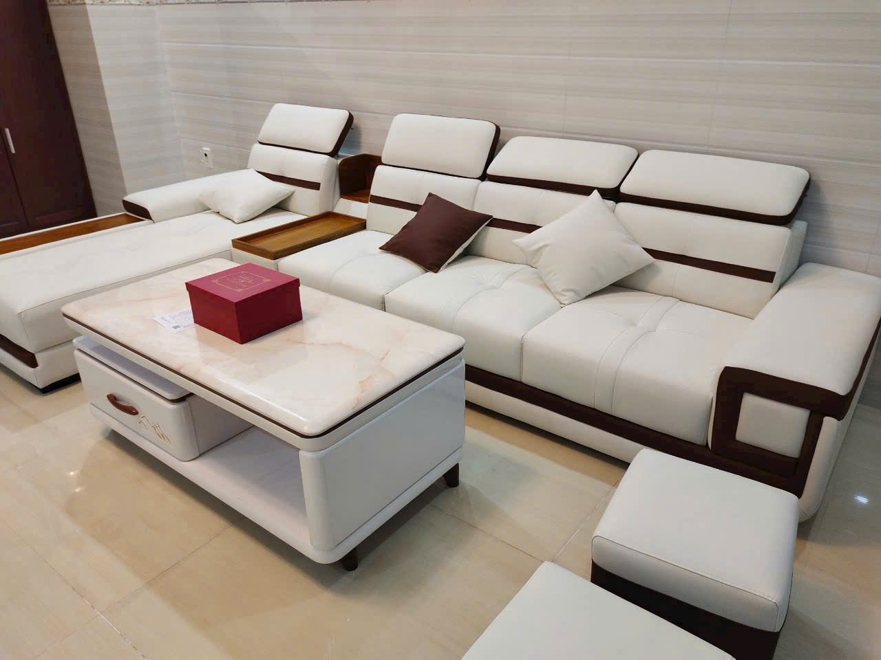 Sofa phòng khách chữ L cao cấp Adora GL31