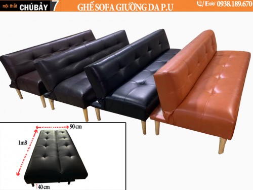 Ghế Sofa giường chất liệu da P.U cao cấp tại Bảo Lộc - Lâm Đồng