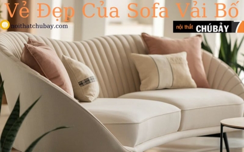 Sofa Vải Bố Nâng Tầm Không Gian Sống