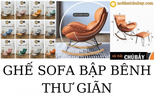 Tận Hưởng Sự Êm Ái Với Ghế Sofa Thư Giãn Bập Bênh